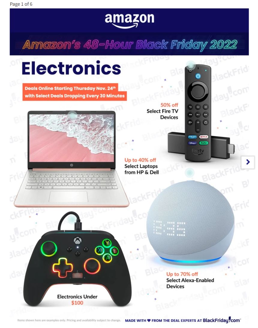 Amazon Black Friday 2022 Friday Page 1