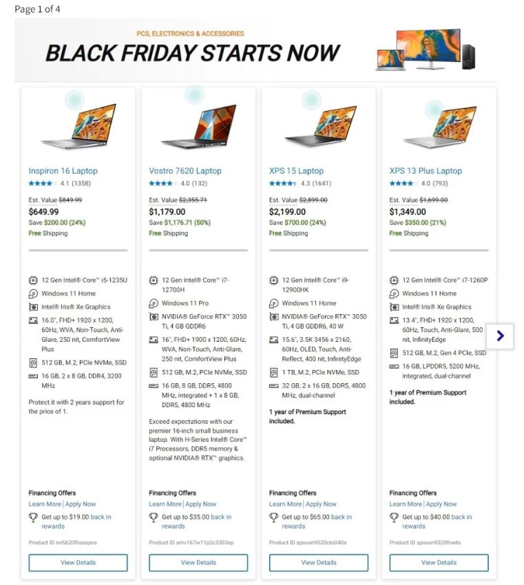 Dell Pre Black Friday 2022 Page 1