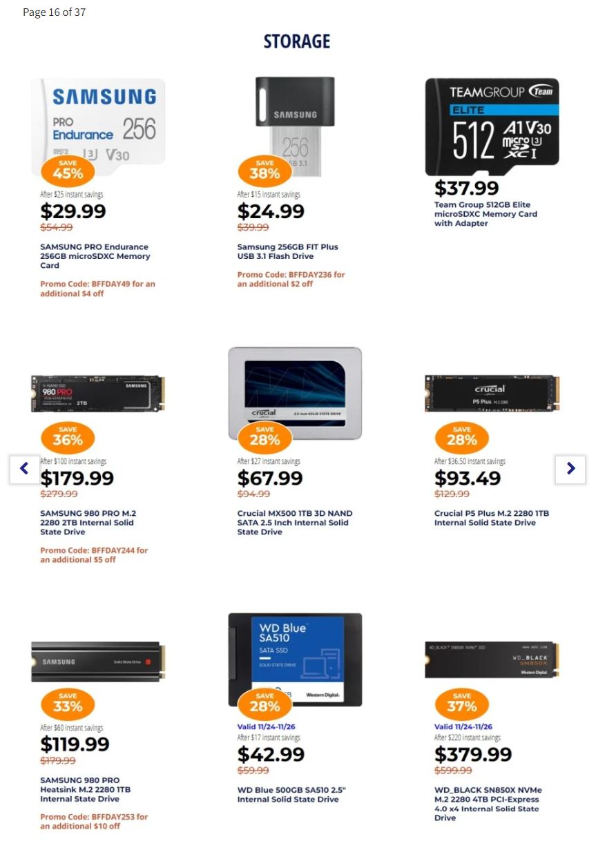 Newegg Black Friday 2022 Friday Page 16