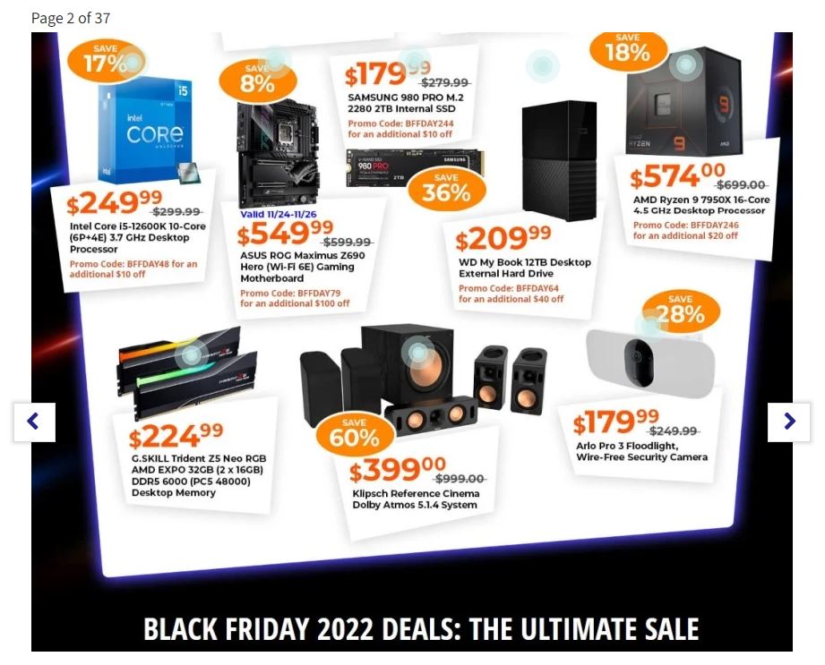 Newegg Black Friday 2022 Friday Page 2