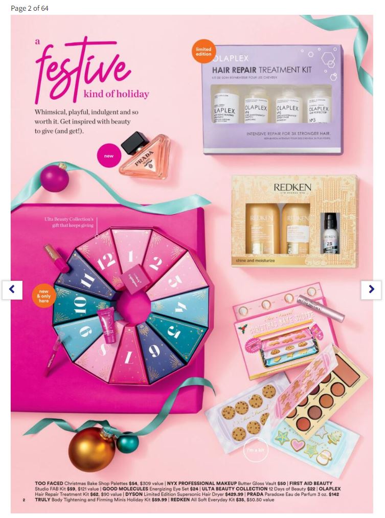 Ulta Holiday Catalogue 2022 Page 2