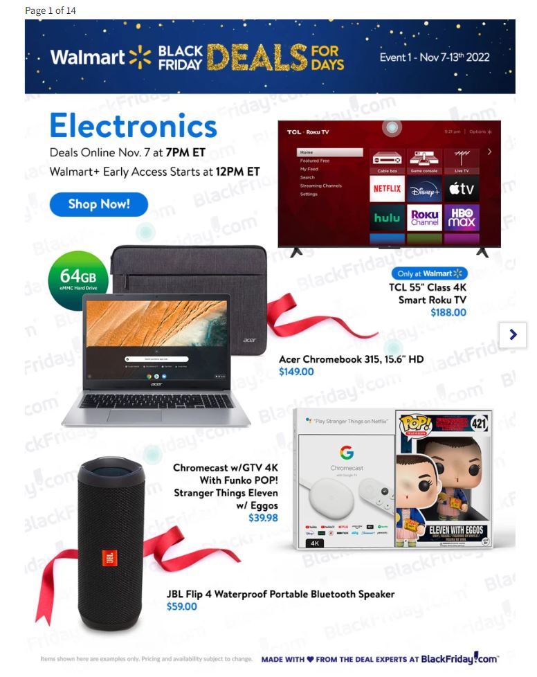 Walmart Pre Black Friday 2022 Page 1